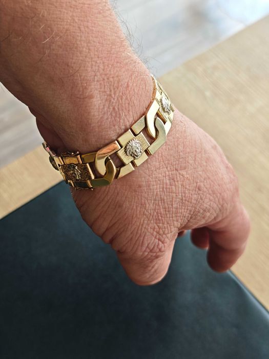Bransoletka Versace. Próba 585. Długość 22,5cm. Mało używana.