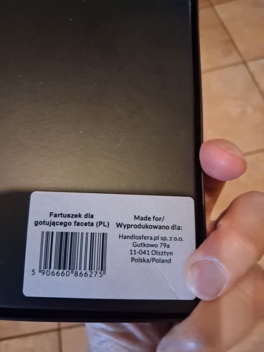 Prezent na 30 40 50 dla faceta fartuch fartuszek dla szefa  grilla