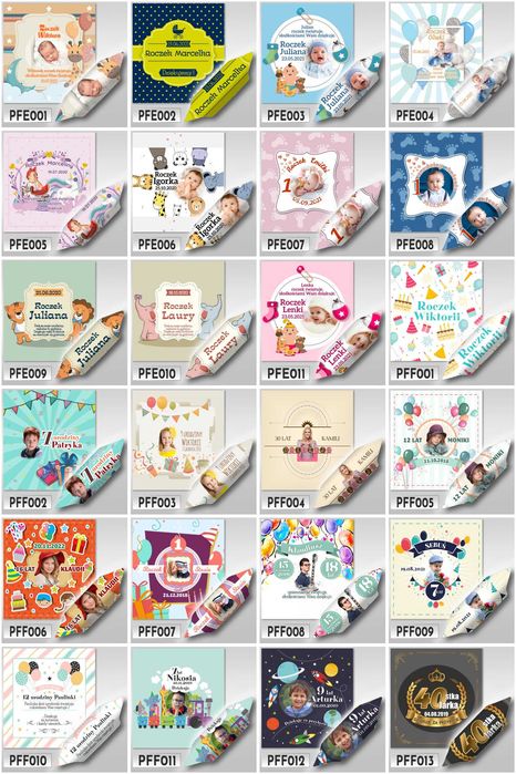 KRÓWKI reklamowe z LOGO w pudełku KRAFT ślub rocznica urodziny MIKOŁAJ