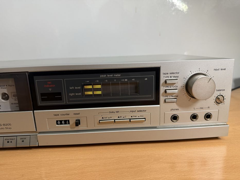 Technics RS-B205 Stereo Cassette Deck – magnetofon kasetowy vintage