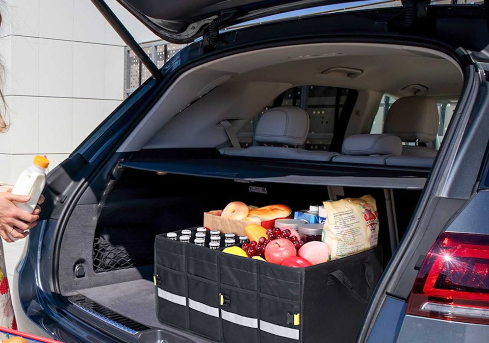 Duży Mocny Organizer Do Bagażnika Auta Samochodu Torba Pokrywa Pudełko