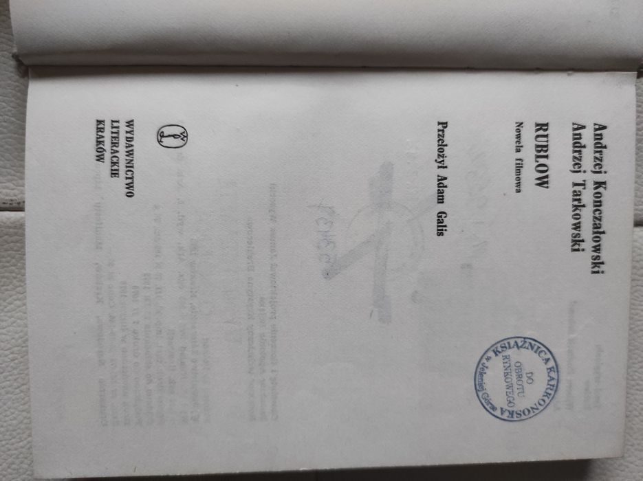 Konczałowski Tarkowski Rublow