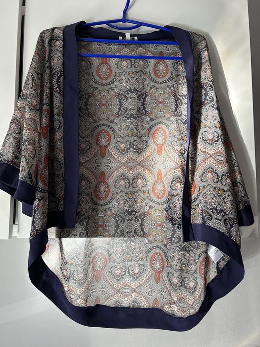 kimono narzutka boho Papaya Weekend wzór paisley vintage retro 40 L
