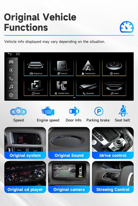Rádio Android 12.3" Audi A1 2010 a 2018 RMC CarPlay Android Auto NOVO