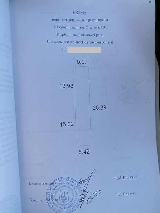 Земельна ділянка під забудову в с.Горбанівка