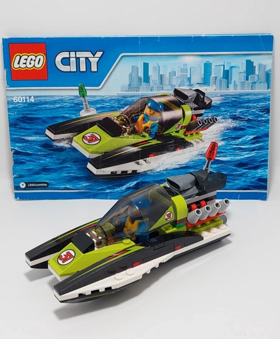 Zestaw klocki LEGO 60114 łódź wyscigowa