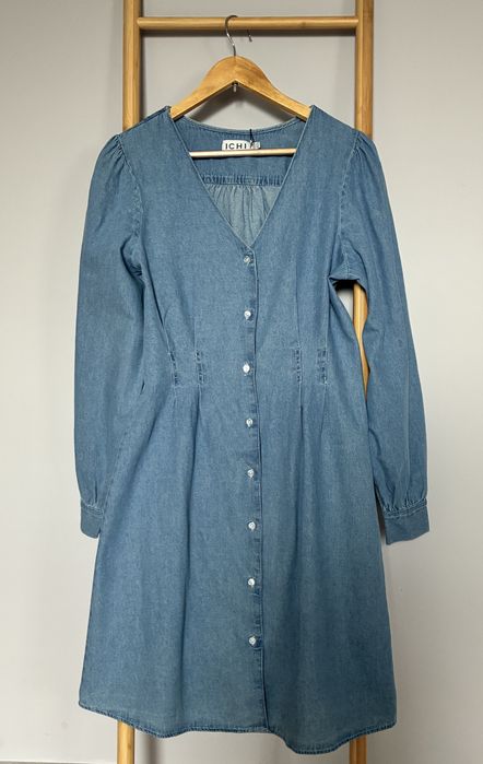 ICHI sukienka jeansowa 100% bawełna NOWA z metką r. 38 | denim