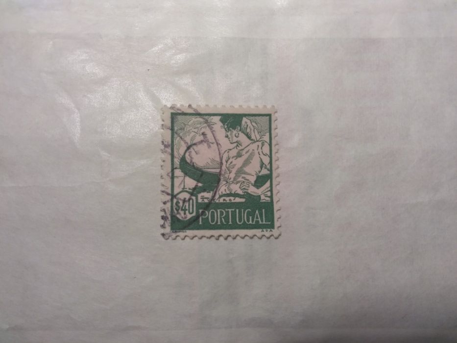 Selos de Portugal - 1946 - Emissão Costumes Portugueses Aveiro $40