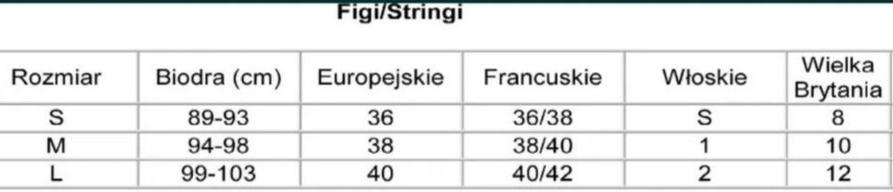 Stringi Róża Euterpe czarne XL