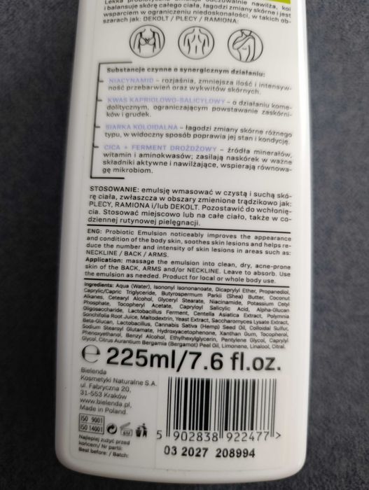 Priobiotyczna emulsja potrądzikowa SheCare 225 ml