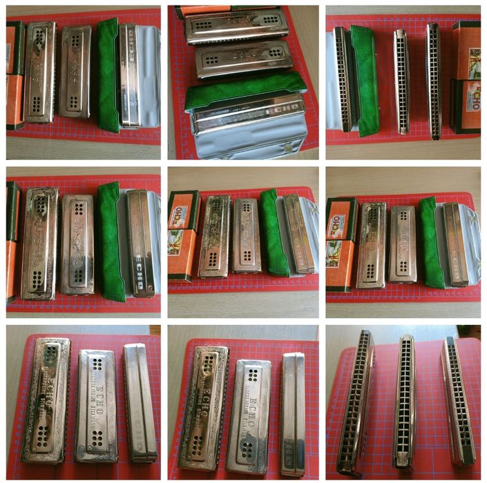 Honer Echo Harp harmonijki ustne diatoniczne sztuk 2, 96 i 80  oraz Honer Echo Tremolo 40