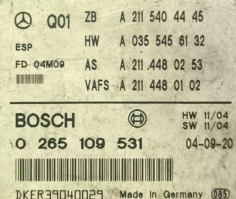 Módulo Electrónico A2115404445 - MERCEDES-BENZ E-CLASS