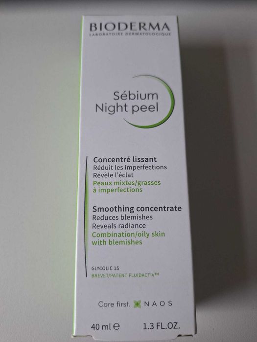 Bioderma Sebium Night Peel dermatologiczny peeling na noc 40 ml
