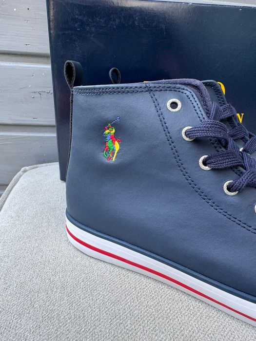 Nowe sneakersy trampki wysokie POLO RALPH LAUREN granatowe 39