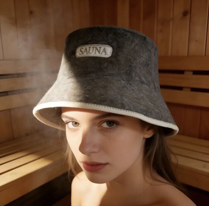 Шапка шапочка женская мужская унисекс для бани