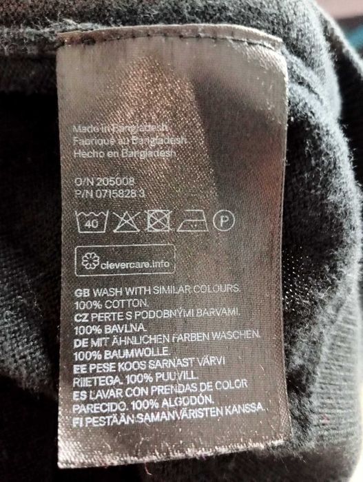 Bawełniany damski miękki golf czarny S/8/36 H&M