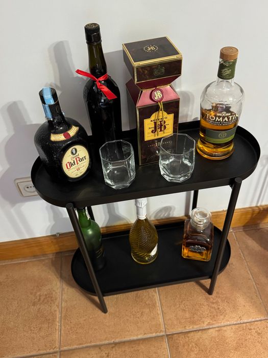 Carrinho Bar / Móvel de Bebidas Moderno Preto
