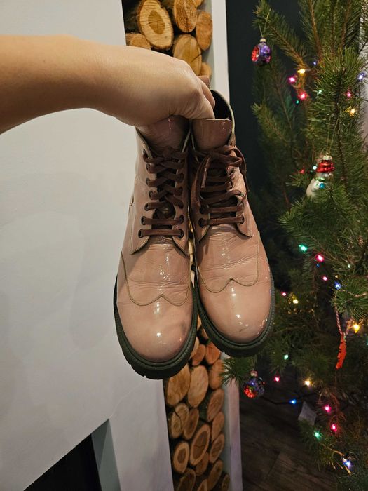 Kozaki trapery skóra nat 40