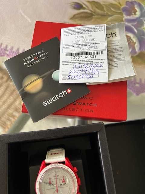 Relógio Swatch X Omega Mission to Mars