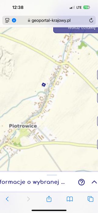 Działka budowlana 12ar Piotrowice gm.Mecinka koło Jawora Nr.dz 933/3