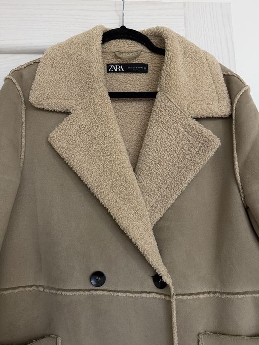 Дублянка Zara пальто куртка