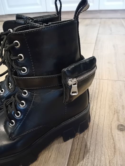 Botki workery trapery damskie z kieszonka DeeZee