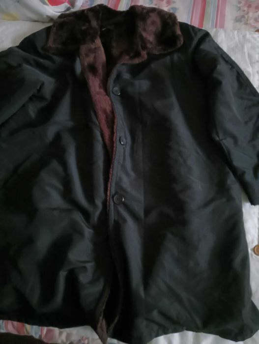 Casaco comprido homem inverno  impermeável tam. XL