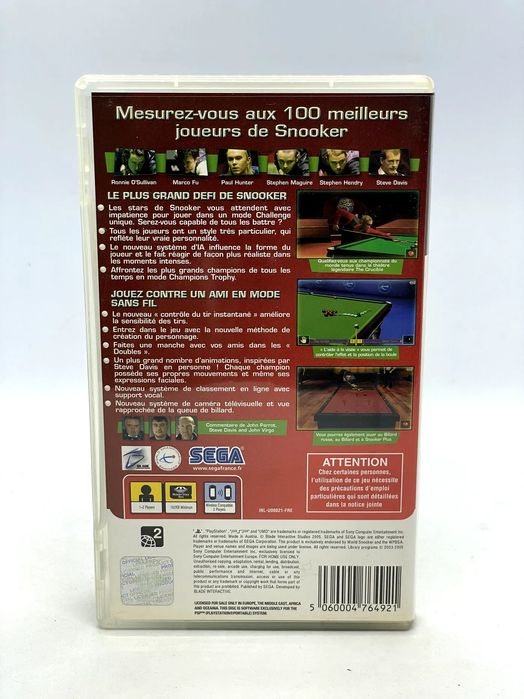 World Snooker Challenge 2005 PSP Po Angielsku Olsztyn • OLX.pl