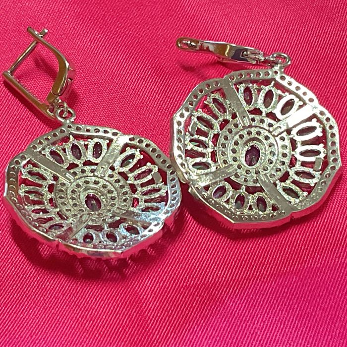 Brincos prata 925 oval 5 cm