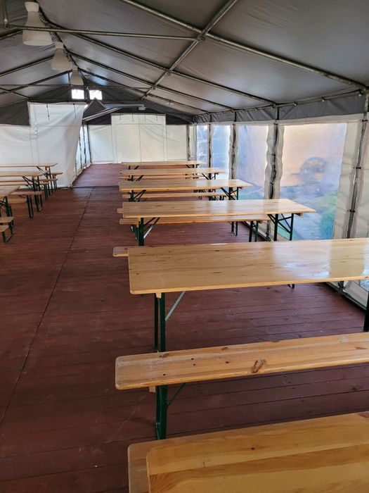 Namioty bankietowe z parkietem wynajem