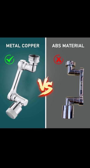 Metalowy perlator przedłużka kranu oszczędność wody