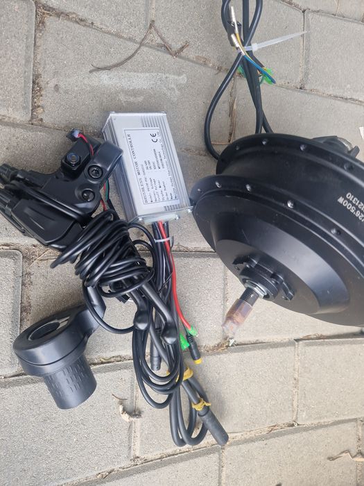 Zestaw do konwersji e-bike | Silnik w koło 26" 500W + Sterownik + Klamki + manetka