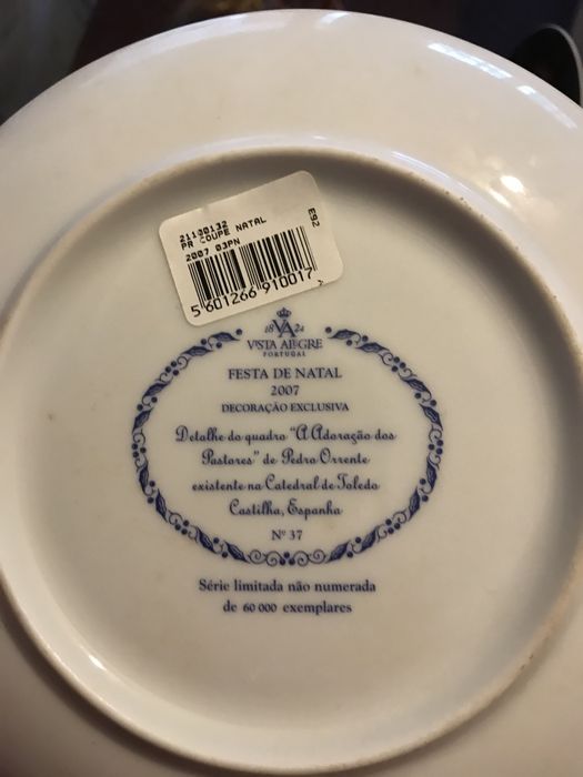 Pratos colecao exclusiva vista alegre