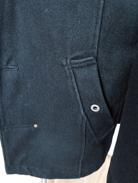 Sg Czarny płaszcz męski L dyplomatka bosmanka  męska L Jack & Jones