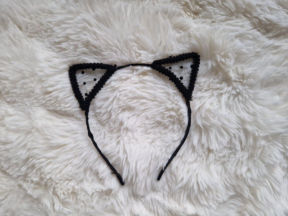 Opaska na głowę uszy kota uszy kotka