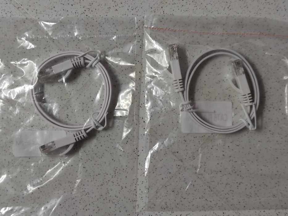 Плоский интернет LAN кабель патчкорд  RJ45. Длина 0,5 м.