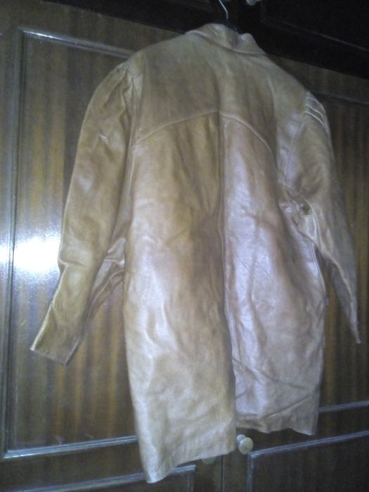 casaco de senhora em pele castanho XXL