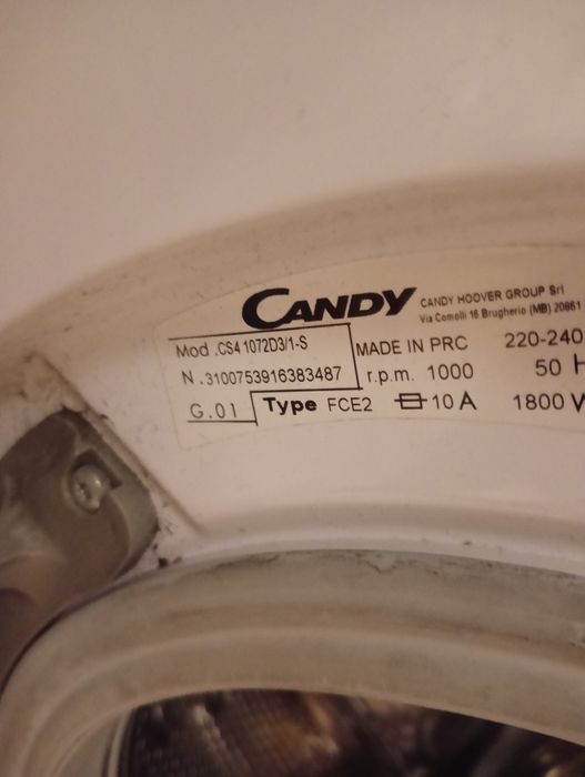 Pralka na części candy CS41072D3/1-S