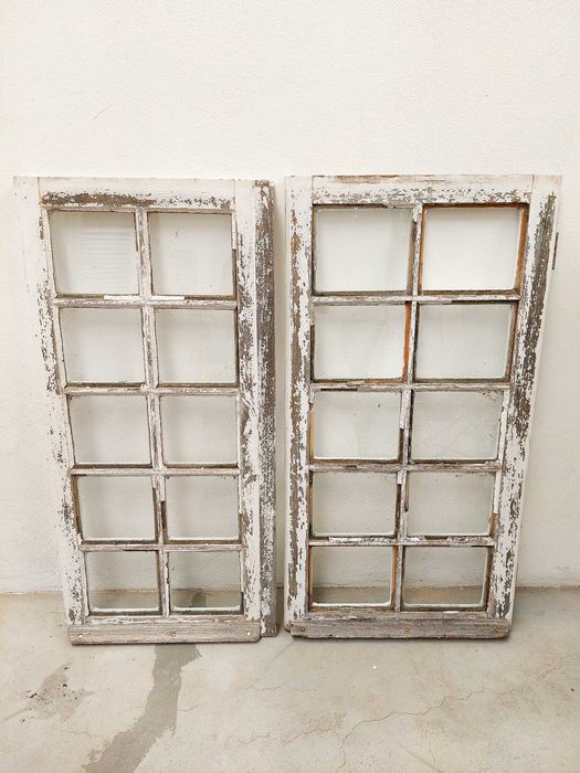 Janelas antigas de 2 folhas madeira estrangeira