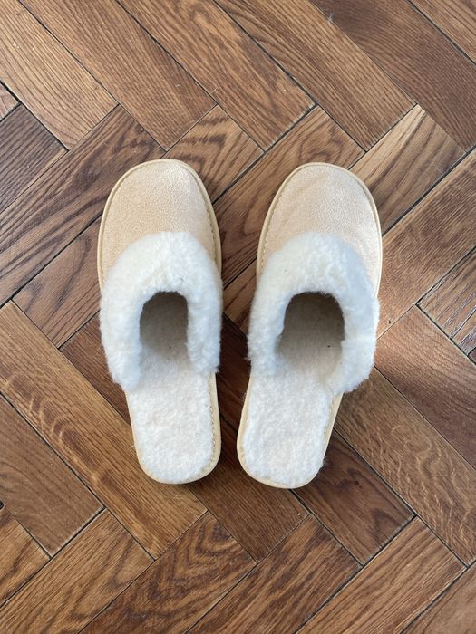 Kapcie wełniane wsuwane, NOWE, rozmiar 39-40