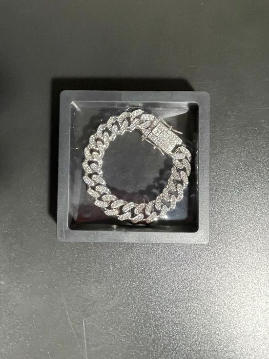 Чоловічий браслет “Cuban link” (айсі стиль)