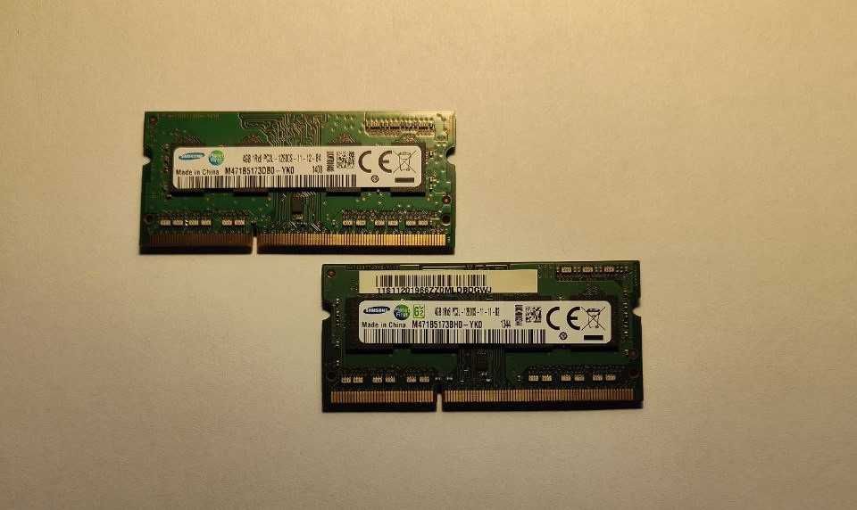 Оперативная память для ноутбука DDR3l Samsung 2x4gb=8gb 1600Mhz