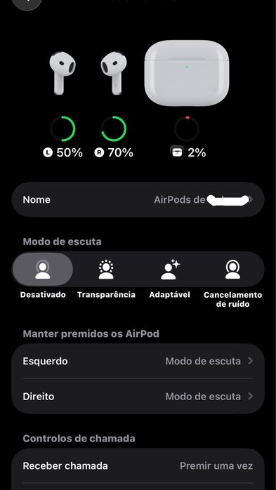 AirPods 4 ANC Novos (com caixa completa)