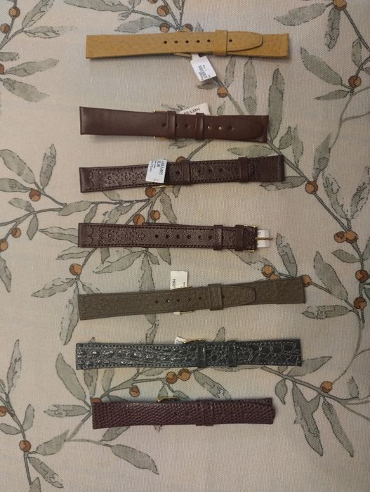 Braceletes de relógio de couro 16mm