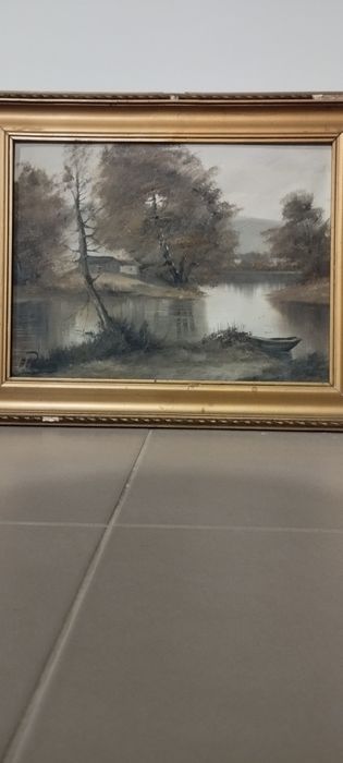 Quadro pintura óleo em tela