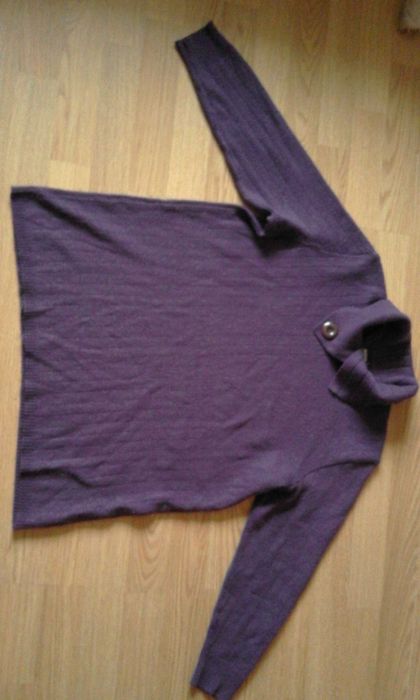 sweter fioletowy ciepły 44 46