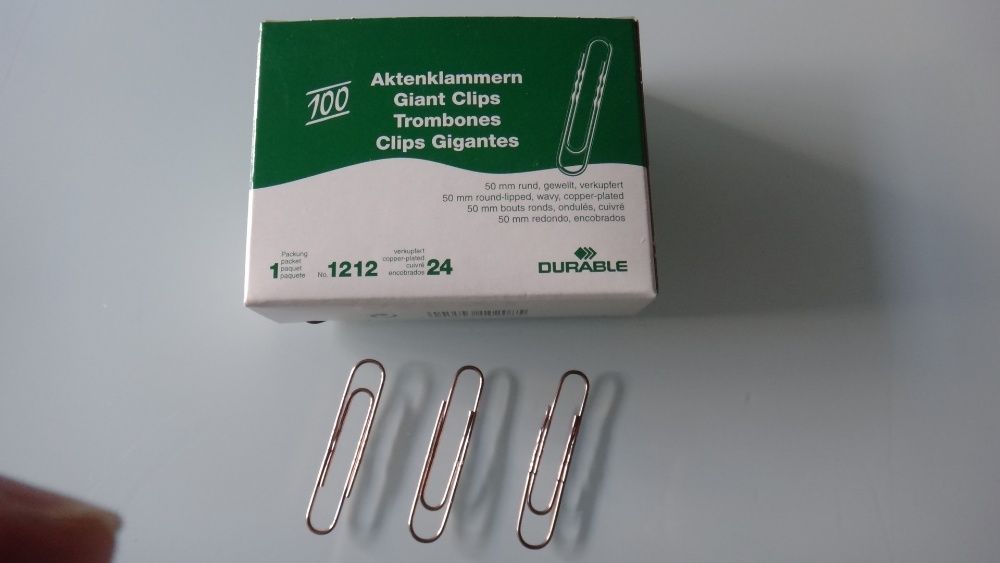 28 caixas com 100 clips cada - Nº 10 de 50 m/m cobreados (São Novos )