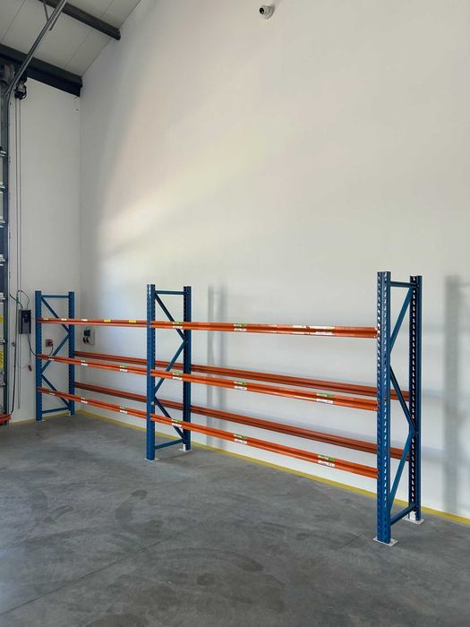 Regał magazynowy półkowy H250cm x 60cm trawers 190cm długość 410cm