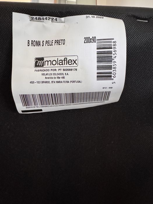 Cama Molaflex completa 180x200 em excelente estado