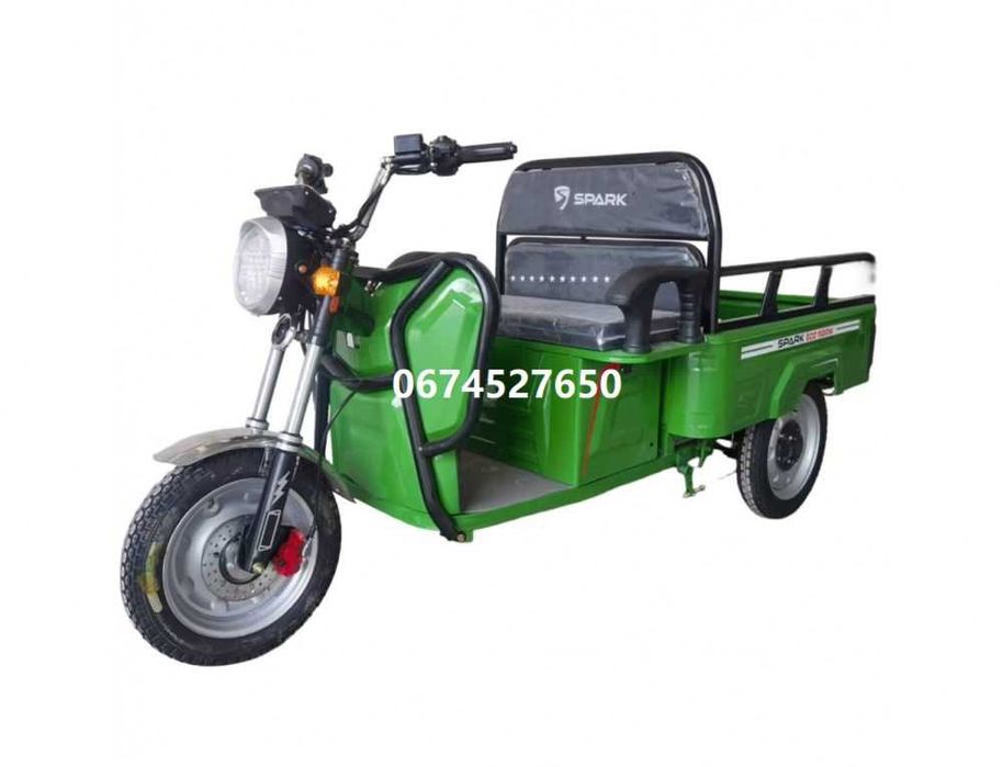 Трицикл з електромотором Spark Eco 1500w Єлектроцикл Спарк  доставка безкоштовна під ваш двір без передоплат гарантія сервіс